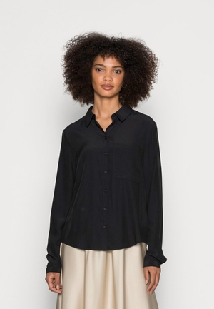 Chemisier Anna Field Basic With Pocket Button down Noir Femme | NWZ-2940101